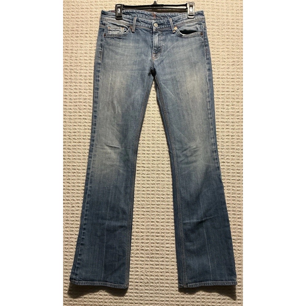 7 Seven For All Man Kind Women Jeans 29 Flynt 31x32 Y2K VTG 955U Bootcut Flare